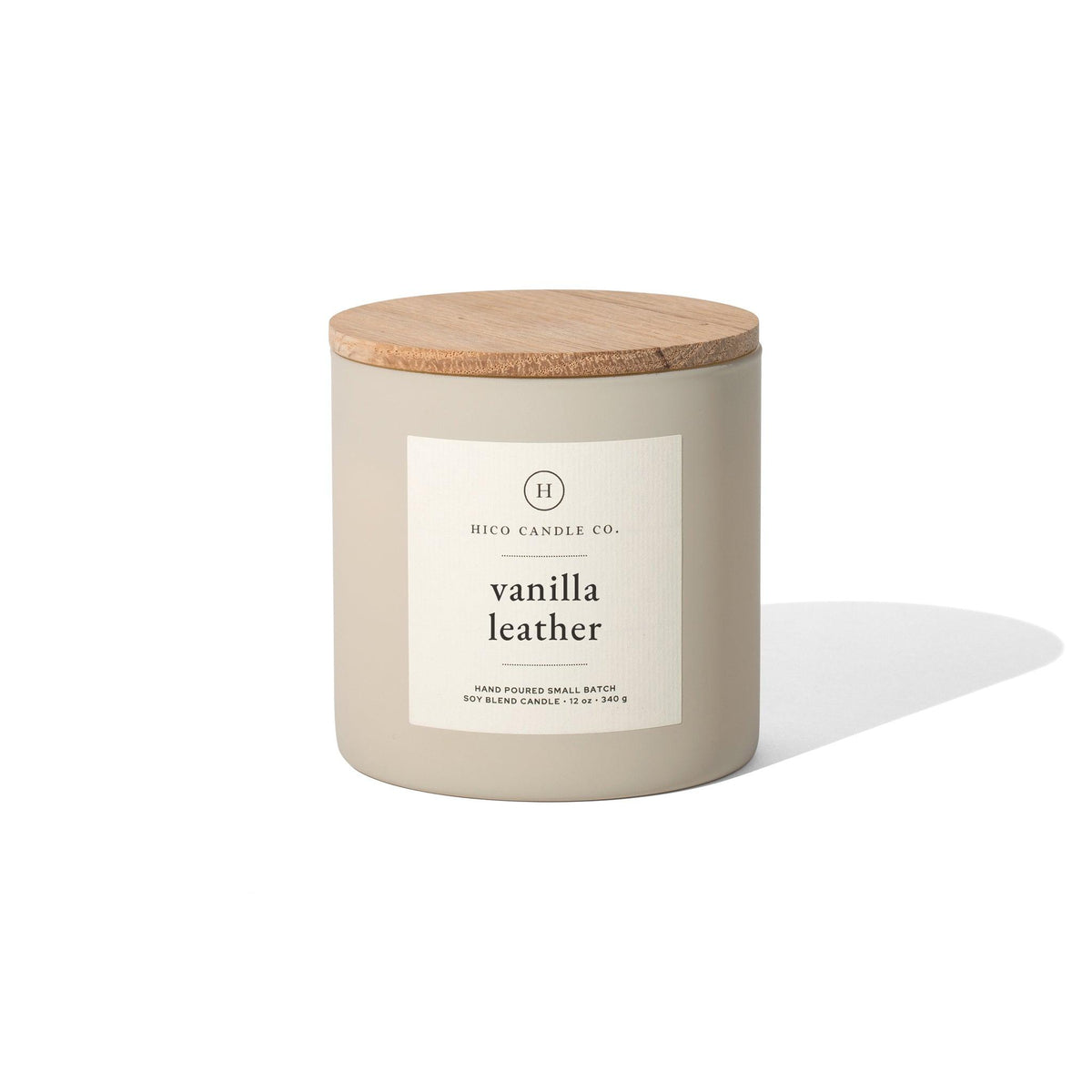 Vanilla Leather - hand-poured soy candle